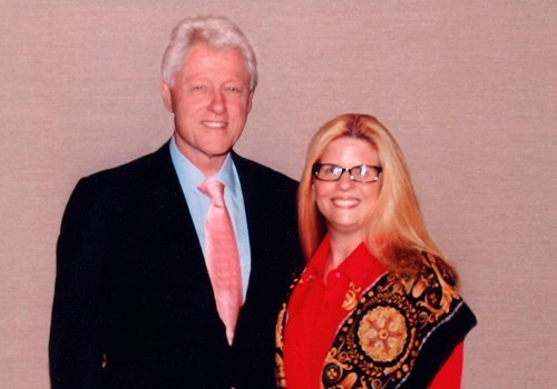 Debra Olson With President Bill Clinton 